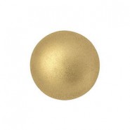 Les perles par Puca® Cabochon 14mm - Light gold mat 00030/01710